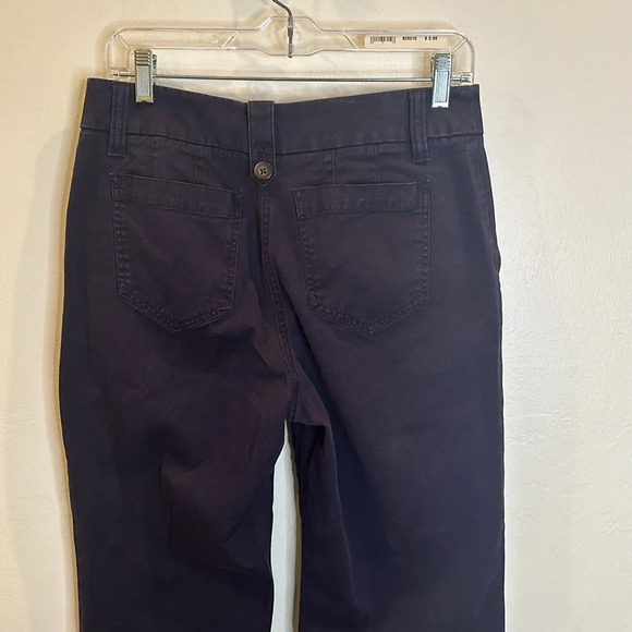 TALBOTS WIDE LEG PANTS NAVY BLUE COTTON/MODAL BLEND 6P - Picture 4 of 7